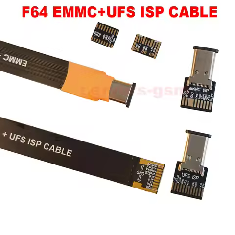 F64 UFS+EMMC ISP 6 IN1 Tool Cable ,Flash 64 BGA ISP Board, Flash 64 UFS /eMMC FPC V2 2IN1 Cable -For