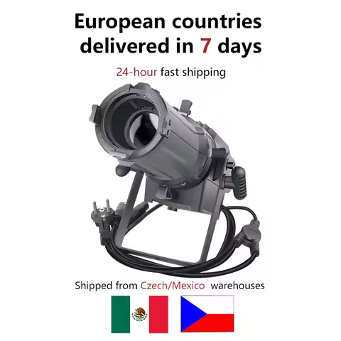 DMX Mini 100W Zoom Profile Variable Zoom Ellipsoidal Surface Studio Gobo Spotlight DMX LED Leko for 