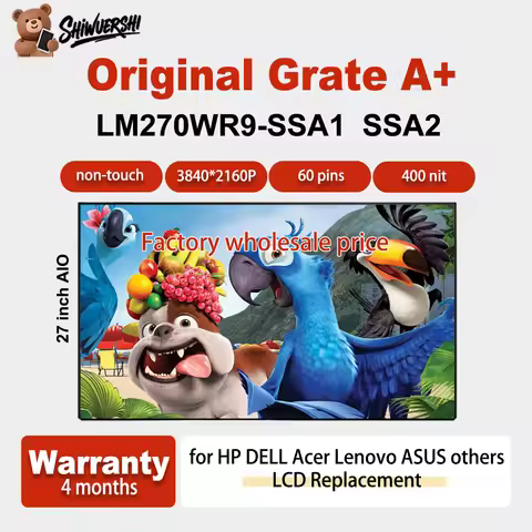 Original new A+ LM270WR9 SSA1 SSZ1 SSA2 27 inch IPS 30Pins UHD For HP Acer ASUS Dell Lenovo AIO LCD 