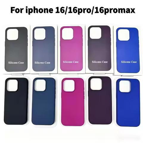 Official 1:1 Liquid Silicone Case for IPhone16 Pro Max 16Pro 16 Case for MagSafe Wireless Charging W