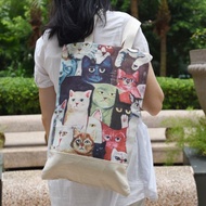 二合一手提肩背兩用袋, 肩背包 - 貓咪 (SB01)