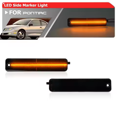 Euro Smoked Upgraded Replacement Led Side Marker Lights For Pontiac Sunfire 1995-2005 Auto Fender Fl