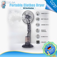 Mist Water Spray Cooling Stand Fan Misting Fan Air Conditioning Humidifier Industrial Stand Fan Mist