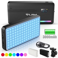 VIJIM VL196 RGB LED Video Lamp 2500K-9000K 20 Color Effect Scenes With OLED Display Diffuser 3000mAh