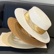 2024 Summer Hat For Women Men Panama Straw Hats Travel Beach Sun Hat Wide Brim Fedora Jazz Hat UV Protection Female Holiday Hats