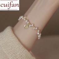 18k gold pawnable saudi gold original Freshwater natural pearl bracelet 10k gold bracelet for women 