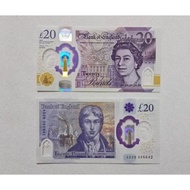 England 20 Pounds Polymer 2018 Years UNCIRCULATED Random Number