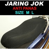 Sarung Jok Jaring Jok Motor TEBAL Ukuran M L DAN Xl Vario 125 150 Scoopy Fi Spacy BEAT SCOOPY DLL / Sarung jok / Cover jok Jaring Jok Motor Anti Panas M L XL XXL mio vario beat nmax pcx supra blade