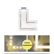 Cob LED Strip connector connection DC12V Clear Crystal 2835, COB 8MM