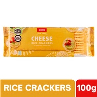 Coles Cheese Rice Crackers 100g