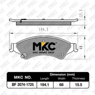 ผ้าเบรคหน้า หลัง  MAZDA BT50 บีที50 BT50 PRO บีที50โปร ปี 2006-2020 FIGHTER ไฟท์เตอร์ ปี96-06 ผ้าเบรค MKC