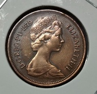 UK Queen Elizabeth II 2 New Pence 1979