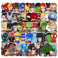 50Pcs/Set ❉ Q Marvel & DC Superhero Series 01 Stickers ❉ DIY Fashion Waterproof Doodle Stickers