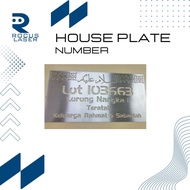 Modern House Plate Number Stainless steel Original Metal Nombor Rumah ( Custom Made)白钢门牌