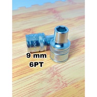 MATA Tekiro 9mm Short Socket Wrench 6 PT 9mm Hexagonal Socket Bit
