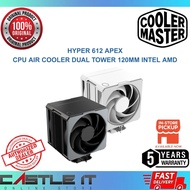 Cooler Master Hyper 612 Apex CPU Air Cooler Dual Tower 120mm Intel AMD Black White