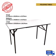 Banquet table foldable table student office meja lipat 4ft 5ft ready stock