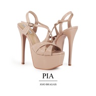 Jojo Bragais PIA Nude-Glossy 6.5-Inch High Heels | Pageant Heels | Platform Heels