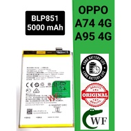 BLP851 Battery Quality For OPPO A74 4G CPH2219 / A95 4G CPH2365 (5000mAh)
