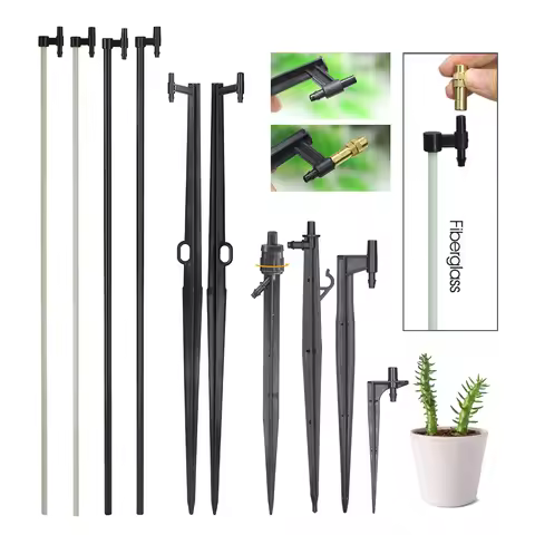 11-50CM Micro Sprinkler Stakes Garden Water Nozzle Spray Support 6.0/7.5mm Joints Greenhouse Yard Ir