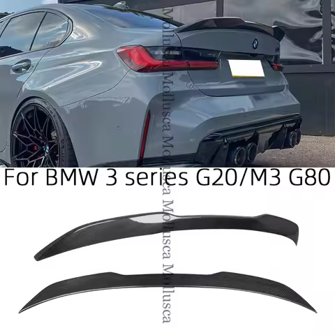 For BMW 3 Series G20 G28&M3 G80 DA&PRO Style Carbon fiber Rear Spoiler Trunk wing 2018-2024 FRP hone