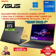 #RG273 USED ASUS ROG G614JV Intel i7-13650HX 16GBD5 1TB SSD NVIDIA RTX4060 RTX 4060 6G 165Hz Gaming 