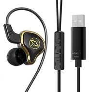 Alloet | USB Gaming Headset With Microphone Wired Remote Control Earphones Noise Cancelling PET Diap