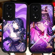 Black Casing for OPPO A60 A98 A38 A78 A17K A18 A17 A58 5G H40 Genshin