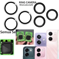 168-G1-2026 / Ring CAMERA SILVER - BLACK OPPO A6 - A6 PRO - A5 A5i A5 PRO A5X A3 NFC A3X Tempered Le