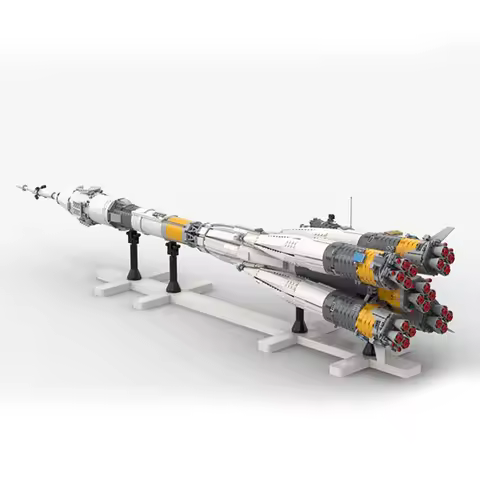 MOC Launch Vehicle Aerospace Series Block Set For Ultimate Soyuz Russian Sojus-FG Rocket R-7 Model B