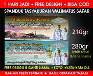 SPANDUK WALIMATUS SAFAR (SPANDUK TASYAKURAN HAJI) FREE DESIGN