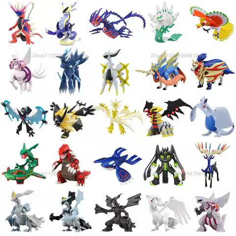 Original Pokemon Figures Rayquaza Eternatus Palkia Miraidon Arceus Zygarde Solgaleo Giratina Anime F