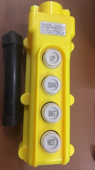 KAGA COB-62 สวิทช์เครน และสวิทช์รอกไฟฟ้า 4 ปุ่ม ผ่านเมกเนติก 5A 250V 2A 500V รุ่น COB-62 สีส้ม กันน