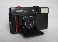 黑色 Patora KX-1 35mm 揭蓋菲林傻瓜相機 38mm / f3.8 (iso 100-400) 連原裝套袋