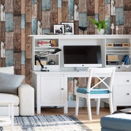 1 Roll Self-Adhesive Wallpaper Retro Mottled Wood Grain Self-Adhesive Contact Paper Peel And Stick W