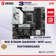 MSI B760M GAMING PLUS WIFI DDR5 LGA1700 MOTHERBOARD (3 Years Warranty)