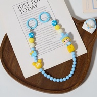 POP MART สร้อยคอโทรศัพท์แบบสั้น โซ่โทรศัพท์ โซ่โทรศัพท์แบบโซ่ลูกปัดน่ารัก โซ่โทรศัพท์แบบสวมข้อมือสำห