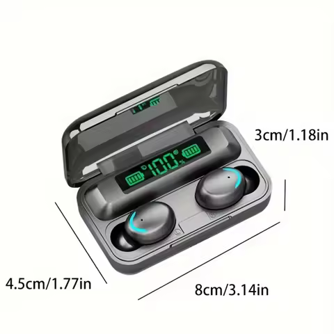 F9 TWS Wireless Earphones Charging Box Wireless Headphone 9D Stereo Sports Waterproof Earbuds Headse