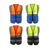 [xdnblun] SiaBiced Reflective Vest, Work Vest Construction Protector with Pockets Construction Vest