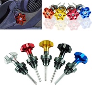 [GGG-0506 Auto Tool] Scooter Motorcycle Engine Oil Dipstick Cap Plug Engine Crankcase Oil Level Gauge