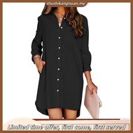 Giordano Linen Dress - Women's Clothing - White