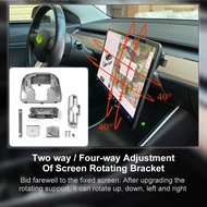 ที่จับเครื่องนำทาง GPS ที่วางแบบหมุนได้หน้าจอใหม่ล่าสุดสำหรับ Tesla รุ่น3 Y รถควบคุมส่วนกลางอะไหล่รถยนต์อุปกรณ์เสริม2022ร้าน Tulz34