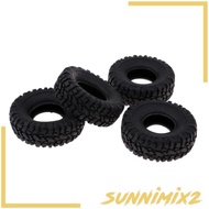 [Sunnimix2] 4pcs Soft Tire Tyre for 1/16 WPL B-1/ C-14/C-24/B-16 Truck Spare Parts