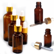 giveyoulucky Amber Glass Reagent Liquid Pipette Bottle Eye Dropper Empty Dropper Bottle