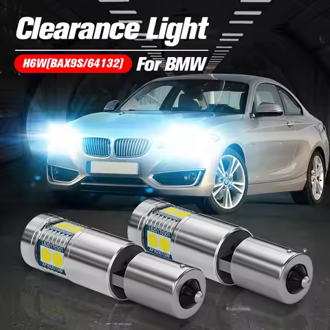 2pcs LED Clearance Light Parking Lamp Bulb H6W BAX9S 64132 Canbus Error Free For BMW F20 F21 F23 F22