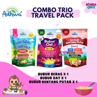 ADHWA TRAVEL PACK 5 IN 1 BUBUR BERAS | ADHWA TRAVEL PACK KENTANG PUTAR | ADHWA TRAVEL PACK OAT