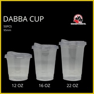◈ ♚ ☫ Dabba Cup with Strawless Lid / PP CUP 50pcs