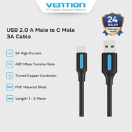 Vention USB Charger Cable A to C 3A Fast Charging Cable 3A 480Mbps Flexible & Durable 25CM 50CM 1M 1