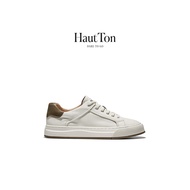 HautTon HautTon White Shoes Men 2026 Summer Breathable New Casual Soft-Soled Leather Shoes Men's Gen