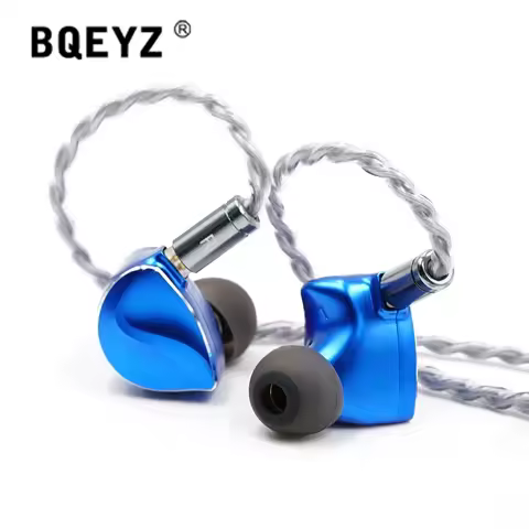 BQEYZ Winter Ultra 3.5MM in Ear Earphones 1DD+1BC HiFi Dynamic Driver PZT Bone Conduction Monitor Wi